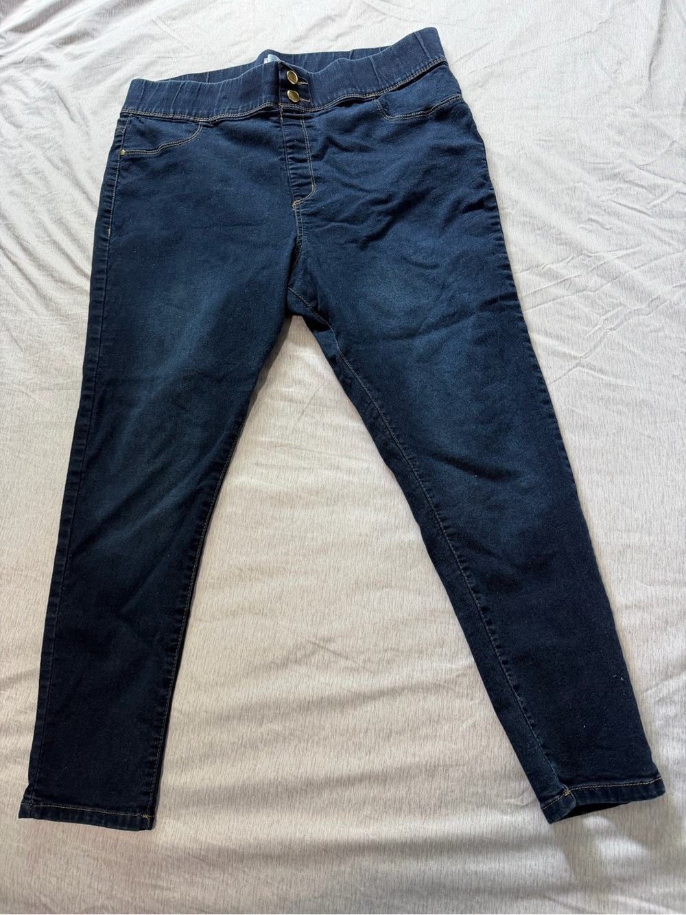 just be Dark Blue Skinny High-Rise Jeans